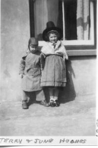 Terry "Bach" (small) with June Hughs 